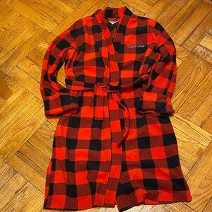Calvin Klein Buffalo Plaid Fleece Robe